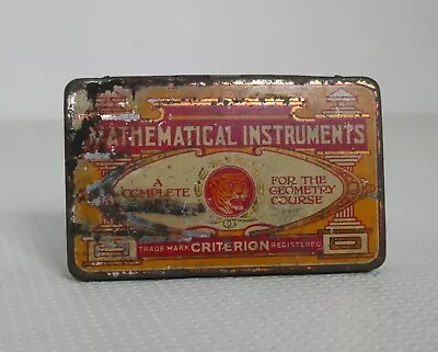 Criterion Mathematical Instruments Tin Box With Contents • £9.99