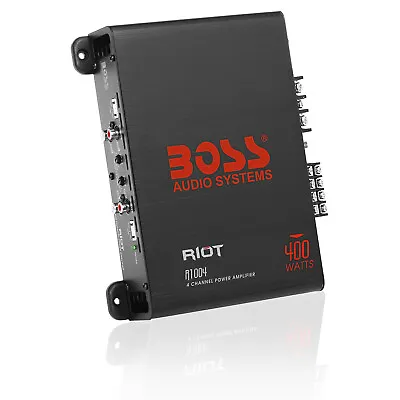 BOSS Audio Systems R1004 400 W 4 Ch Car Amplifier - 2-8 Ohm Integrated Circuit • $53.99