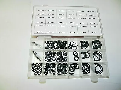 225 Pcs Metric O-Ring Kit-  With Size Chart • $16.49