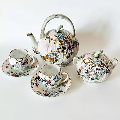 Japanese Tea Set With Teapot 2 Sets Cup And Saucer And 1 Sugar Bowl With Lid • £150