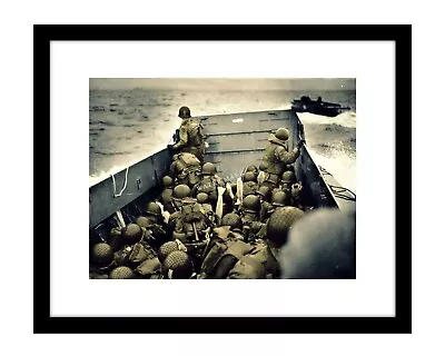 Normandy Invasion 8x10 Photo Print WWII D-Day Omaha Beach ARMY Military WW2 • $10.99