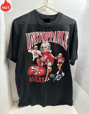Vintage Joe Montana San Francisco 49ers Single Stitch T-Shirt NFL Size S-3XL • $14.99
