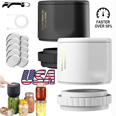 Mason Jar Vacuum Sealer Kit For Jam Food Vacuum Storage & Sealing Preservation • $21.99