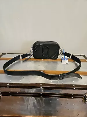 Marc Jacobs The Moto Shot 21 Black Leather Crossbody Camera Bag  • $174.99