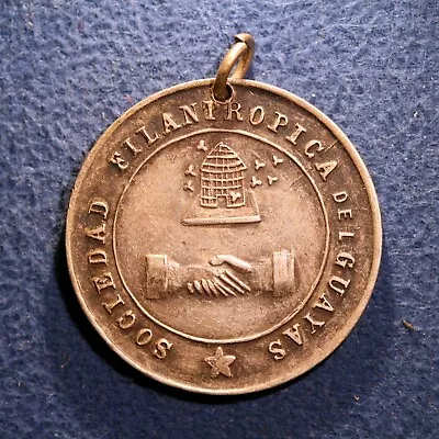 $9.99 • Buy SILVER Ecuadoran Award Medal - Sociedad Filantropica Del Guayas, Ecuador