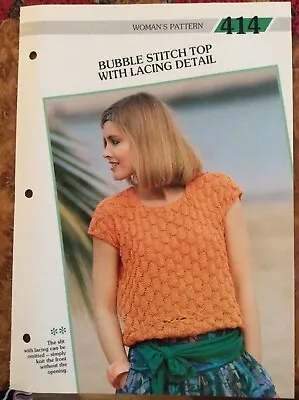 Woman’s Knitting Patterns.jumpers.size 32-38 Inch Bust.4Ply Cotton.short Sleeve • £1