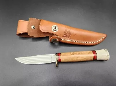 Hess Knifeworks Whitetail Knife. Beautiful Birdseye Burl Handle Made In Usa! • $61