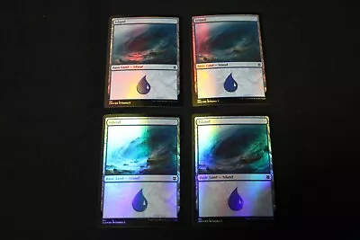 Island 381 X4 Zendikar Rising Foil Never Played NM MTG • $3.75