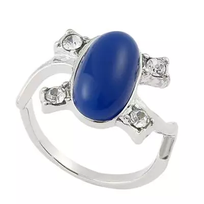 The Vampire Diary Katherine Sapphire Crystal Ring Elena Band Ring Movie Jewelry • £3.16