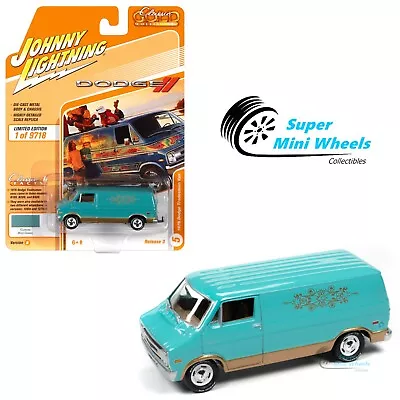 Johnny Lightning 1:64 - 2021 Classic Gold - 1976 Dodge Tradesman Van Green • $7.98