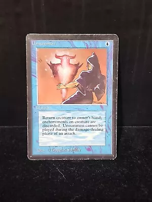 Unsummon Alpha Edition Light Play Magic The Gathering MTG English • $28