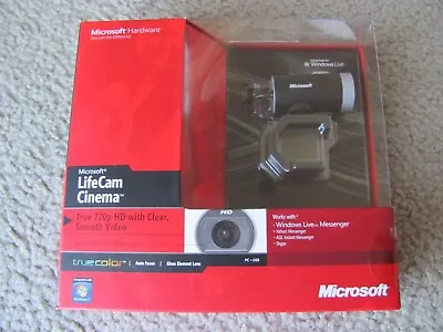 Brand New Microsoft LifeCam Cinema True 720P HD W/ Clear Smooth Video H5D-00001 • $83.98