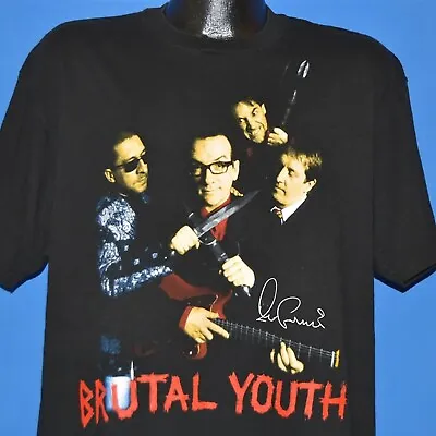 90s Elvis Costello The Attractions Brutal Youth Shirt Cotton Shirt 1CM1768 • $20.69