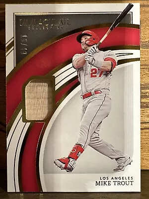 2022 Panini Immaculate Collection Baseball Mike Trout Game Used Bat Card 16/49 • $32