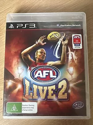 AFL Live 2 PS3 PlayStation 3 VGC Complete With Manual Like New • $10.79