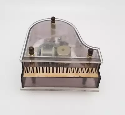 Vintage Piano Shaped Sankyo Music Box Plays LOVE STORY ~ Tested & Works ~ • $12