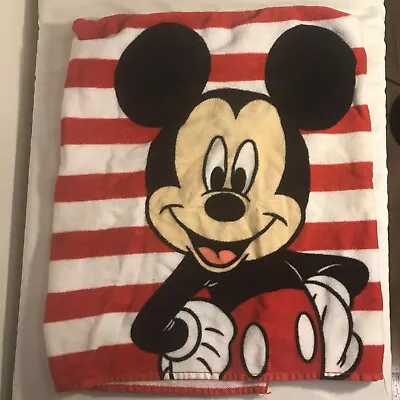 Disney Mickey Mouse Child’s Hooded Bath Towel Wrap 20” X 45” • $10