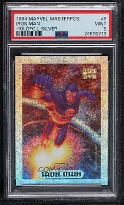 1994 Fleer Marvel Masterpieces Limited Edition Holofoil Iron Man #5 PSA 9 MINT • $0.99