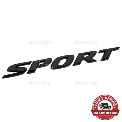 $12.99 • Buy Honda Civic Sport Rear Trunk Lid Letter Logo Badge Emblem Nameplate Gloss Black