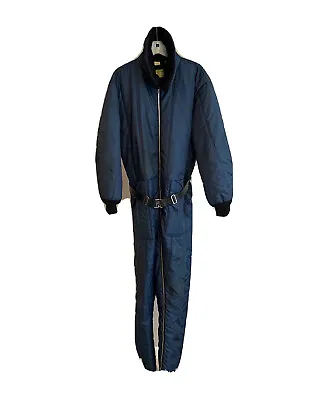 SEARS One Piece Ski Suit Men’s Large (42-44) Blue Snowsuit Made In USA Vintage • $99