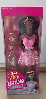 Barbie Doll My First Tea Party Barbie Easy To Dress 14593 Vintage 1995 BLACK  • $65