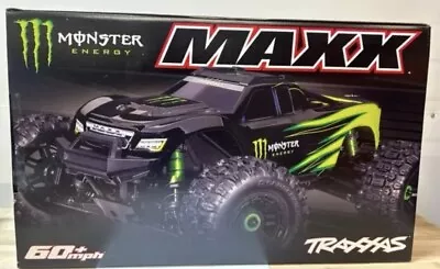 TRAXXAS MAXX V2 WIDEMAXX  MONSTER ENERGY  BUNDLE WITH BATTERY & CHARGER • $825