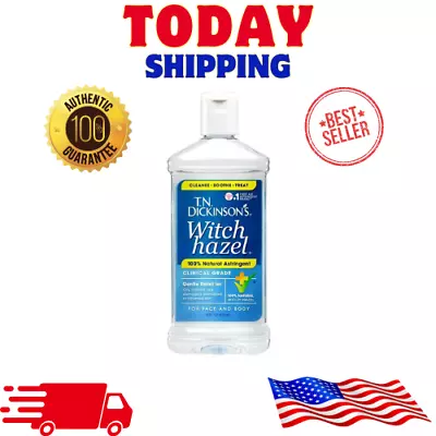 Dickinson's Witch Hazel Cleansing Astringent 16 Fl Oz: Natural Skincare Solution • $5.98