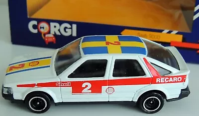1985 Corgi SAAB 9000  SHELL 2 RECARO” 1:43 Diecast Model Car 106 Swedish Flag • $23.99