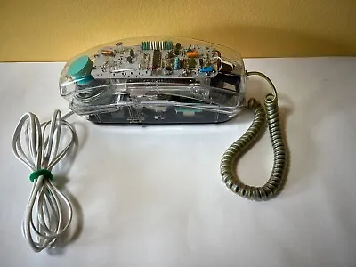 Vintage 80s Clear Princess Telephone Universal Tel-4040A Works • $30