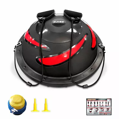 $59.99 • Buy Half Ball Balance Trainer Stability Yoga Exercise Ball With Resistance Training