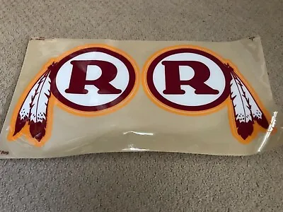 Vtg WASHINGTON REDSKINS CUSTOM Game Football Helmet Logos Decals 20 Mil New • $22.99