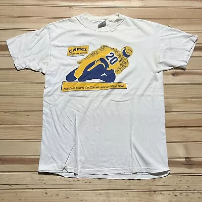 Vintage 1992 Camel Mid Ohio Motorcycle Super Cycle Weekend Shirt Size Large • $59.99