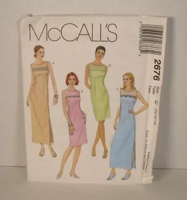 McCall's 2676 Dress W/ 2 Lengths 4 Styles Misses 10-14 Pattern Uncut Free Ship! • $6.99