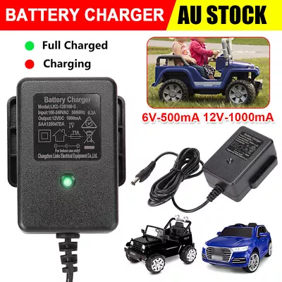 6V/12V Kids Car Battery Charger Electric Toys Motorcycle Scooter Power Adapter • $16.95