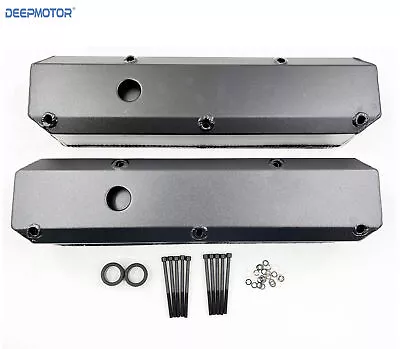 Aluminum Tall Valve Cover For Small Block Chrysler Mopar 318 340 360 Black • $105.99