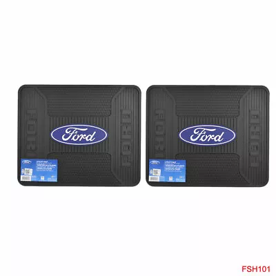 New 2PC Set Ford ELITE Back / Rear / Utility Heavy Duty Rubber Floor Mats • $35.60