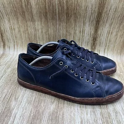 John Varvatos Mick Heritage Men's Size 11 M Blue Low Top Sneakers Lace Up Shoes • $55.20