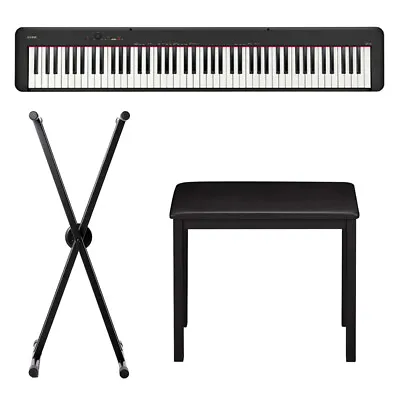Casio CDPS110 88-Key Electric Piano With Braced Stand And Seat Stool Black • $999.95