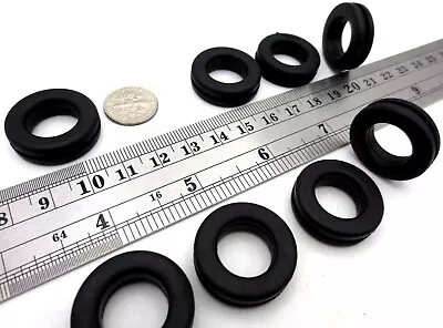 3/4  Hole Rubber Bushing Wire Cord Grommet For 3/4  Hole 1/16  Panel 9/16  ID • $9.02