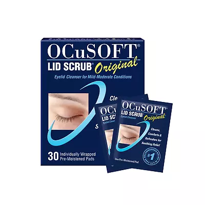 OCuSOFT Lid Scrub Original Pre-Moistened Pads For Irritated Eyelids • $9.96