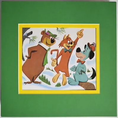 HUCKELBERRY HOUND YOGI BEAR & MR. JINKS Print Professionally Matted HB  • $20.23