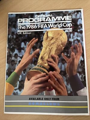 £10 • Buy Mexico 1986 FIFA World Cup Official Football Programme UK Edition Rumbelows