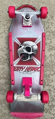 Vintage Powell Peralta Tony Hawk Skateboard Tracker Rat Bones Pink OG • $950