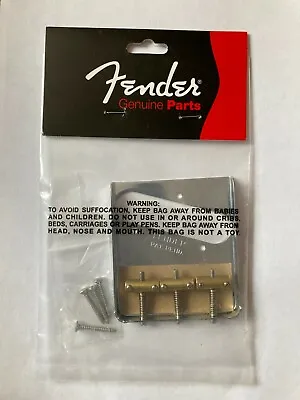 £49.99 • Buy Fender Genuine Telecaster Vintage Pat. Pend Vintage Bridge Chrome 099-0806-100