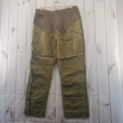 GAMEHIDE Pants Mens 38 Brush Hunting Canvas Work Vintage Ankle Zip Straight • $31.49