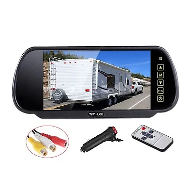 New 7  Car TFT LCD Mirror Monitor Reverse Car Rear View Backup Camera Parking • $26.99