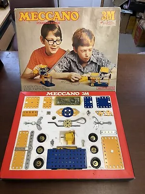 Vintage Meccano Motorised Set 3M 100% Complete In Original Box And Manuals • £62.50