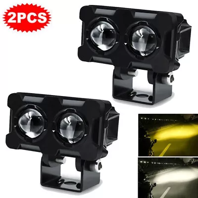 3inch LED Work Light Amber White Cube Pods Spot Flood Driving Fog Lamp Offroad • $19.98