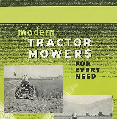IH McCormick-Deering Modern Tractor Mowers Brochure • $22