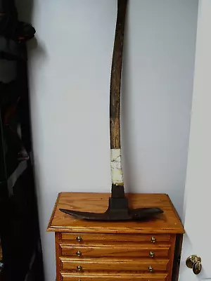 Vintage Large Grub Hoe Adze Axe WITH HANDLE. In Good Condition • $45